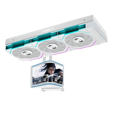 Lian Li Hydroshift II OLED Curved 360TL-Liquid CPU Cooler-White-HS2OLDC36TW
