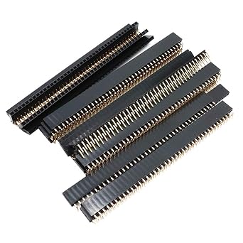 Female PCB Header Right Angle 40 Pin 2.54mm Pitch Connector - Pack of 20pcs