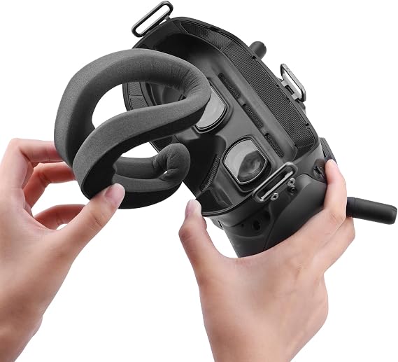 HeiyRC Foam Padding for DJI Goggles V2, Replacement Face Cushion Faceplate Compatible with DJI FPV Combo/Avata Accessories - Upgraded Version, no Light Leakage