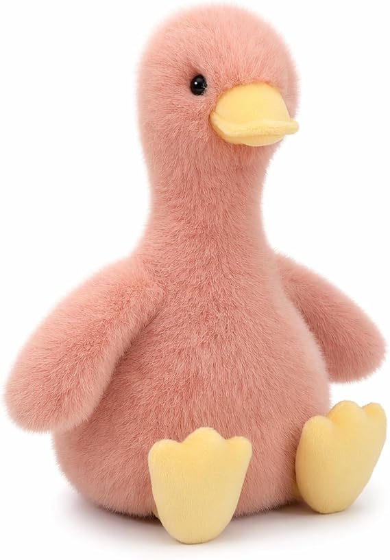 Pink Duck Plush 35 cm, Soft Stuffed Animal