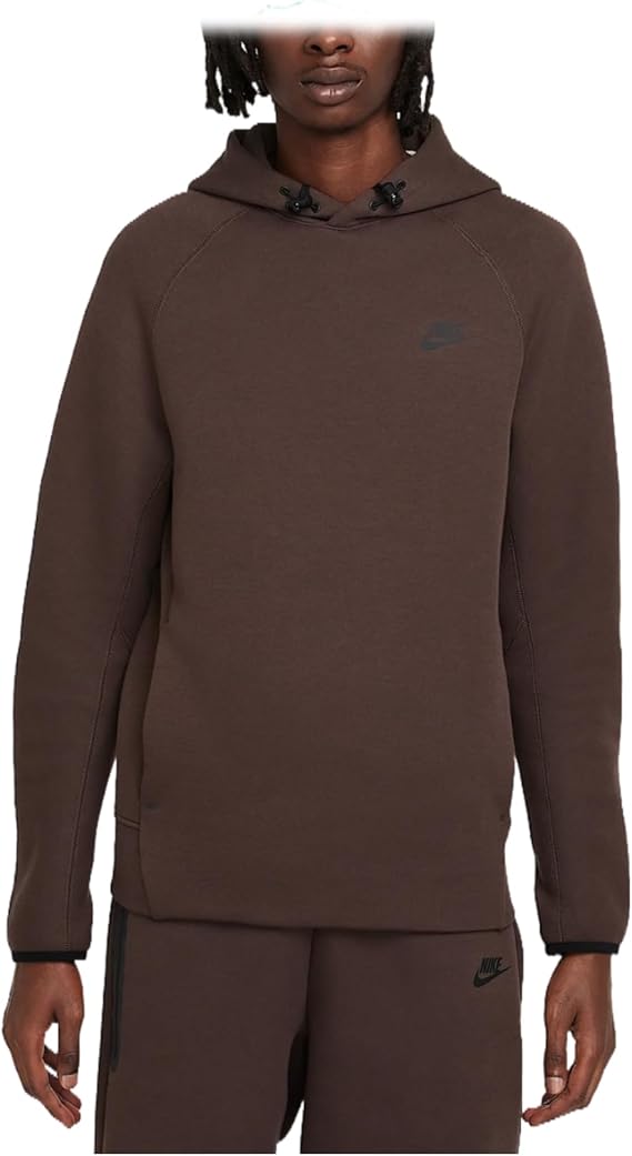 Nike Sportswear Tech Fleece Men's Pullover Hoodie (FB8016-237, Baroque Brown/Black) Size Small