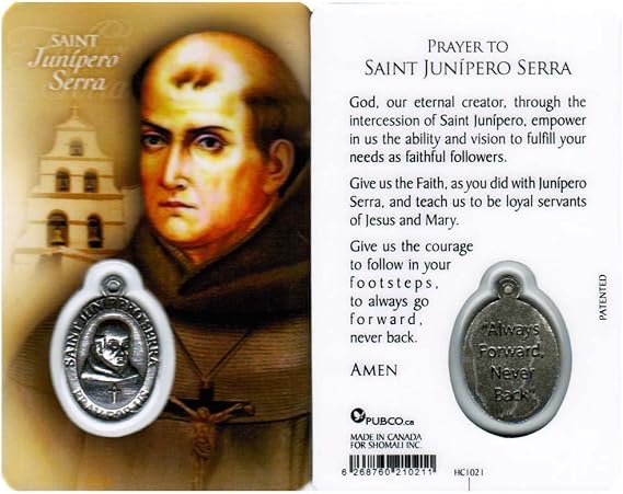 RosaryMart Saint Junipero Serra, Prayer Card