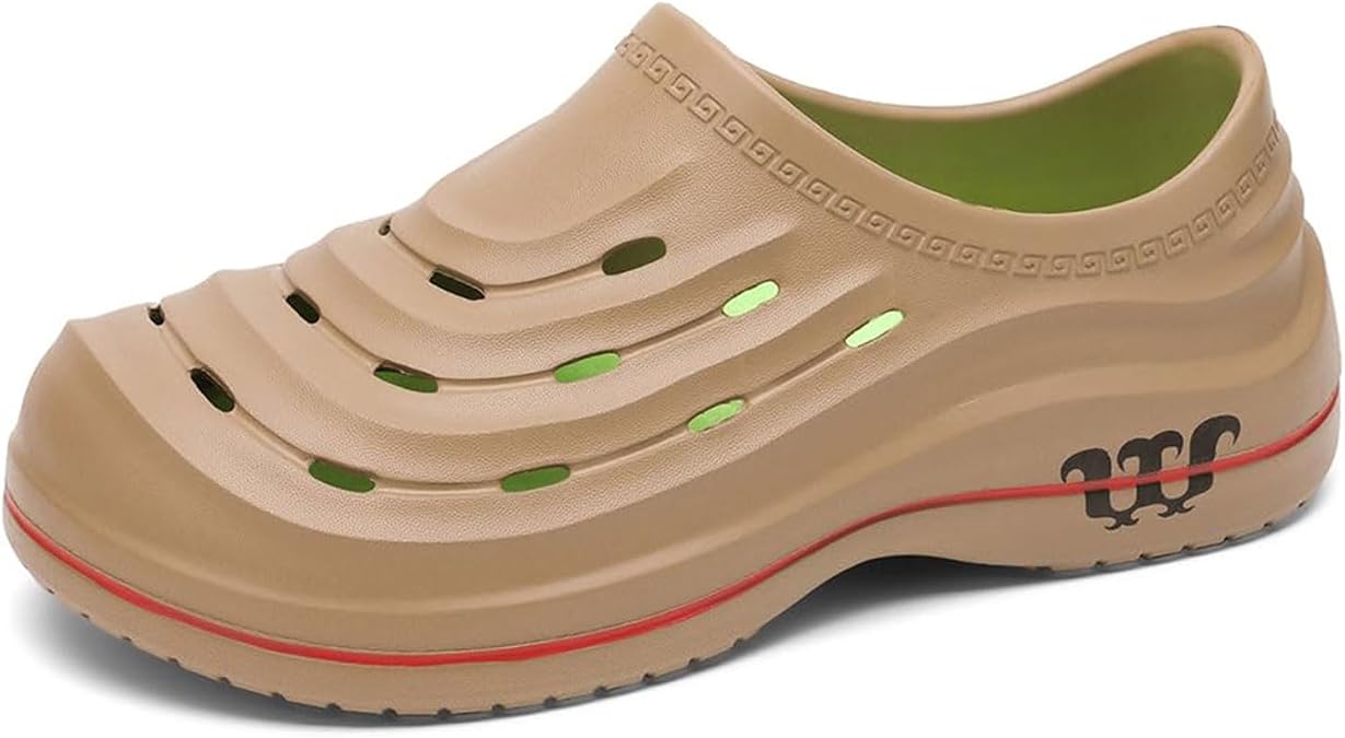 Chef Shoes for Men Women Oil Resistant Waterproof Armadillo Clogs Comfortable Arch Support Orthopedic Clogs Slip On Nursing Garden Mules for Kitchen Resistant Food Service