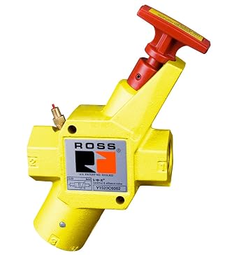 Ross Controls Y1523B4102 Lockout and Soft Start Valve 15 Series/Classic Valve, Manual 3/2 Way, 1/2" in-Out, 3/4" Exhaustaust NPT