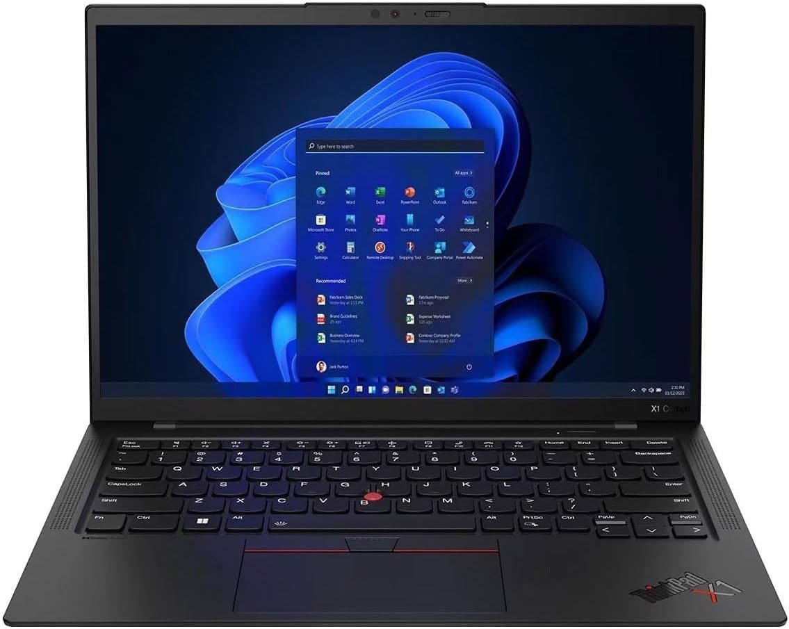 Lenovo ThinkPad X1 Carbon Gen 11 Business Laptop, 32GB LPDDR5 | 4TB SSD, Intel Core i7-1355U 10 Cores,14 inch WUXGA Touchscreen, Fingerprint Reader, Backlit Keyboard, Win 11 Pro, Deep Black