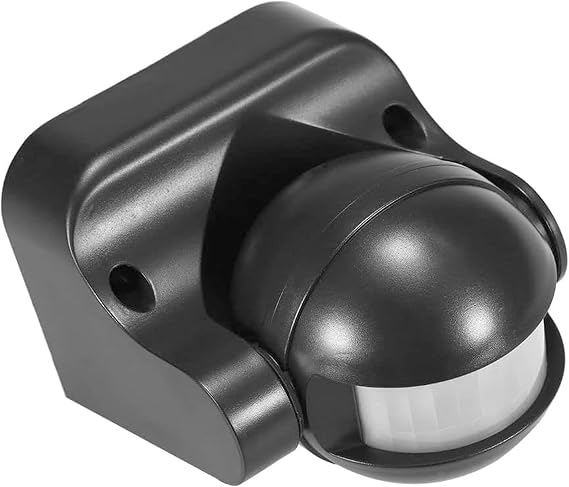PIR Motion Sensor Light Switch-360 Detection Range, Bladk, 220-240V IP54 Infrared Occupancy Sensor Switch,Djustable Delay Indoor/Outdoor Wall Switch