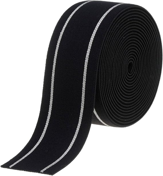 COTOWIN Soft Nylon Elastic (Black, 1.5")