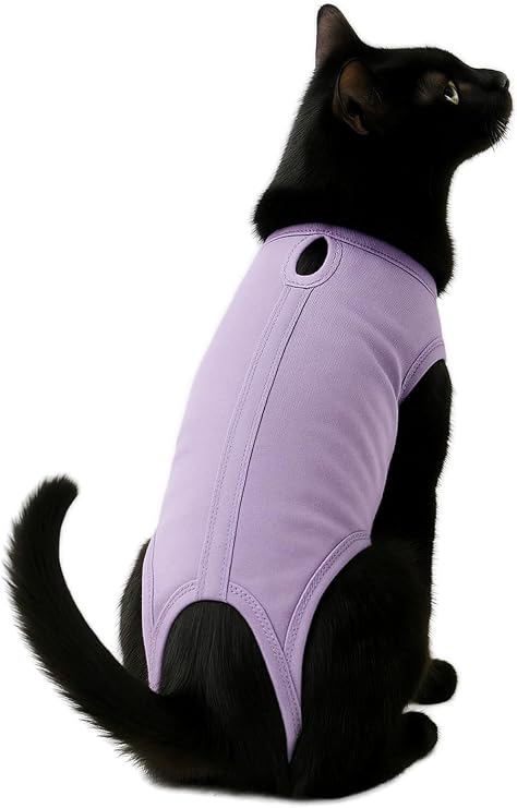 Kedi ve Köpek Kıyafeti & Elbisesi Lila Medikal Veteriner Çıkışı Tulum Bej L