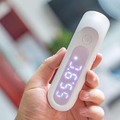 Coverzone Thermometer Digital Thermometer for Baby Kids and Adults with Digital Display and Face Non-Contact Thermometer Temperature Measurement FL-BFM001