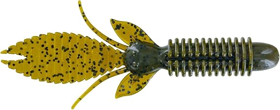 Big Bite Baits 4.5'' Bfe, Green Pumpkin (6 Pack)