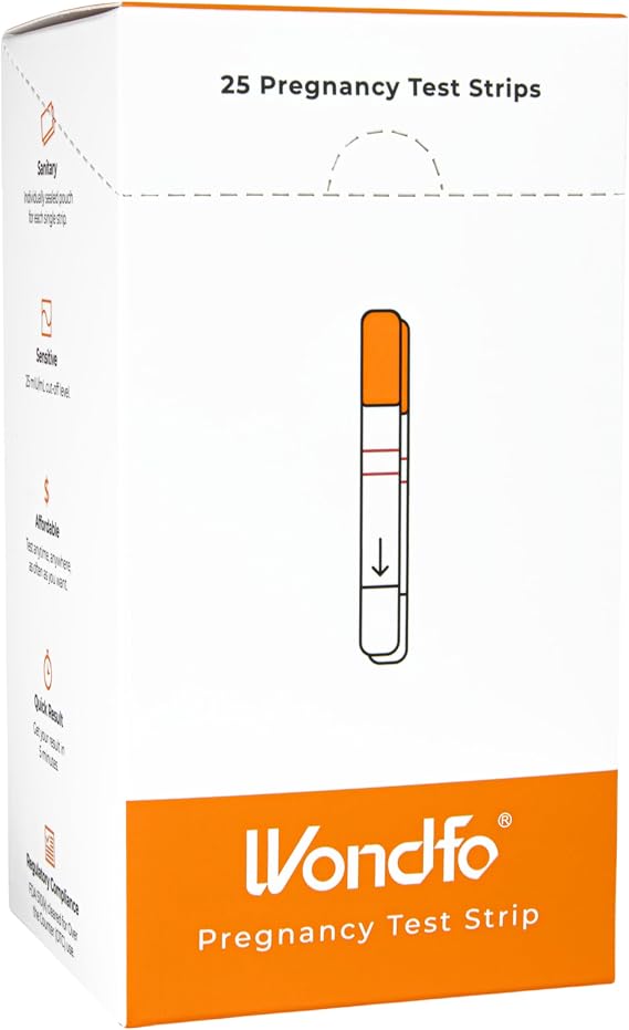 Wondfo Pregnancy Test Strips, Sensitive HCG Detection