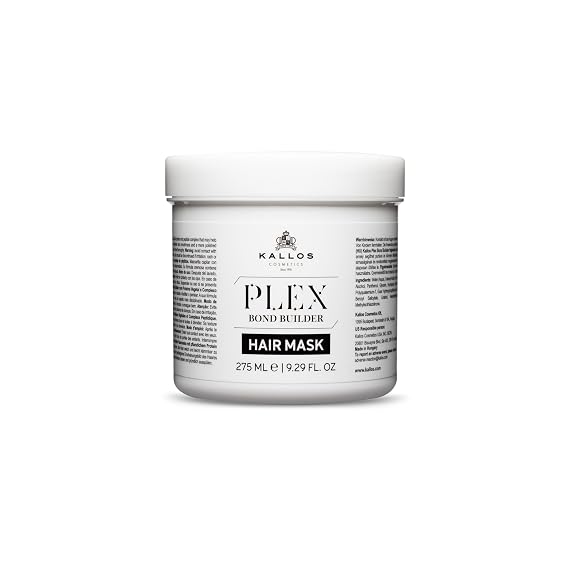 Kallos Plex Bond Builder Hair Mask with Plant Protein and Peptide Complex 275 ml 9.29 Fl Oz