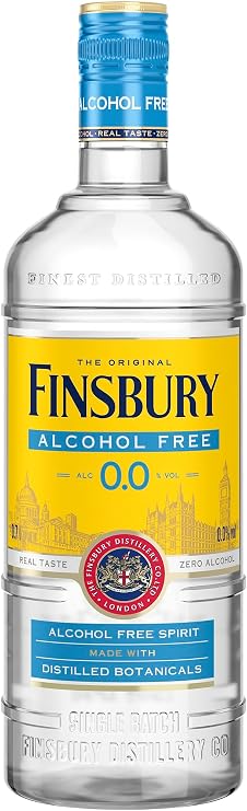 Finsbury 0.0% Alcohol-Free Alcohol-Free Drink with Distilled Plant Extracts & Other Natural Flavours as a Base for Long Drinks and Cocktails Best with Tonic Water 0.0% Vol 700 ml