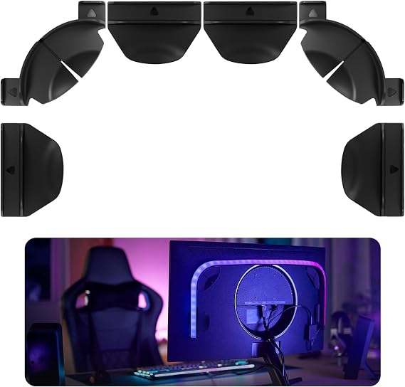 Upgraded Brackets Set fits Philips Hue Play Gradient Light Strip