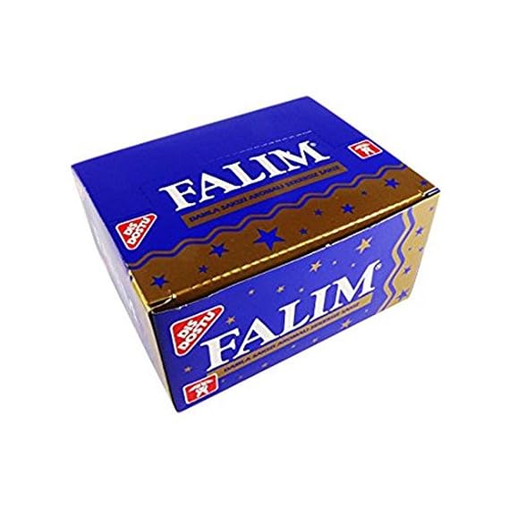 Falim 100 Pieces Mastic Flavoured Sugar Free Chewing Gum-Damla Sakizli- Jawline Chewing Gum