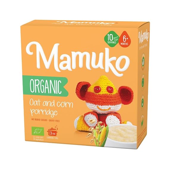 MAMUKO Organic Oat & Corn Grits Porridge