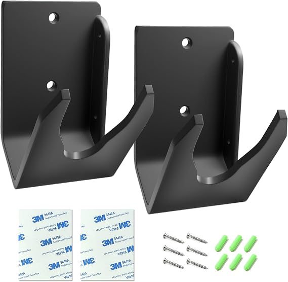 Universal Barcode Scanner Holder | Wall Mount Bracket for Zebra LS2208, DS2278, LI4278 & Most Symbol Barcode Readers | Includes Screws & Adhesive Wall Stickers