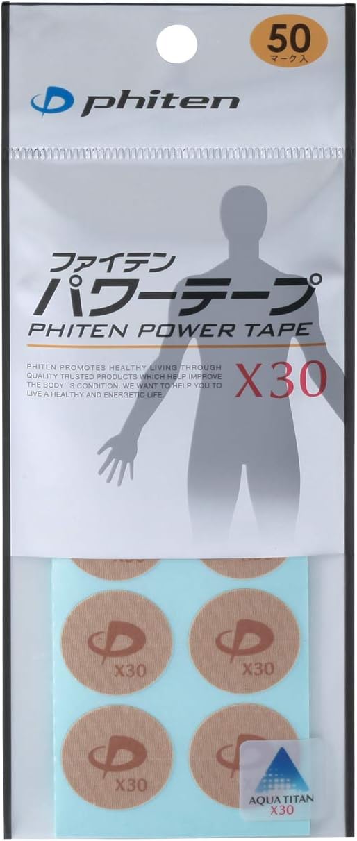 Phiten X30 Titanium Power Tape Discs (50 Discs)