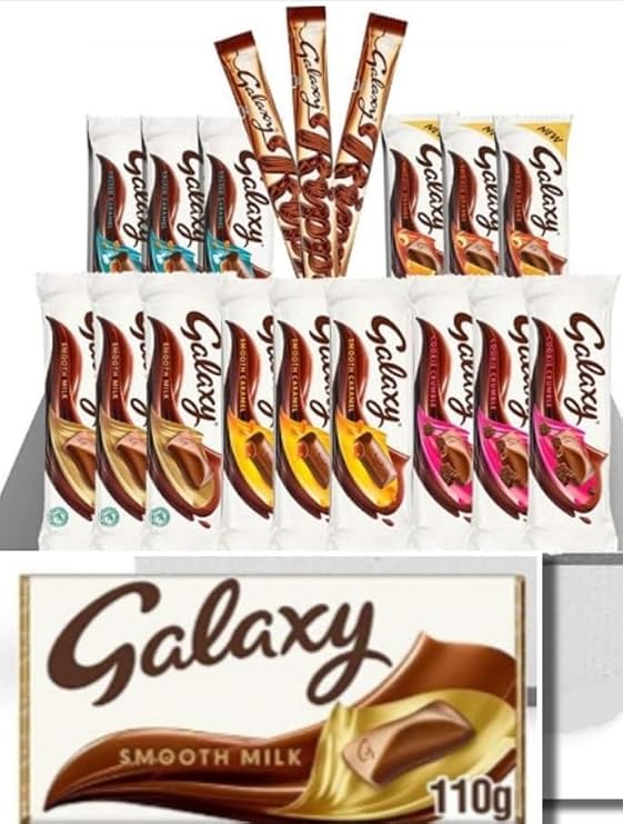Chocolates Selection Smooth Milk, Caramel, Cookie Crumble, Salted Caramel, Orange, Ripple (Pack of 1) Gift Hamper, Christmas,Birthday,Easter Gift