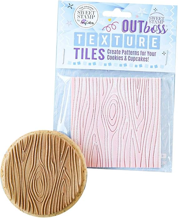 Sweet Stamp by AmyCakes Outboss Plastic Texture Tile, Wood
