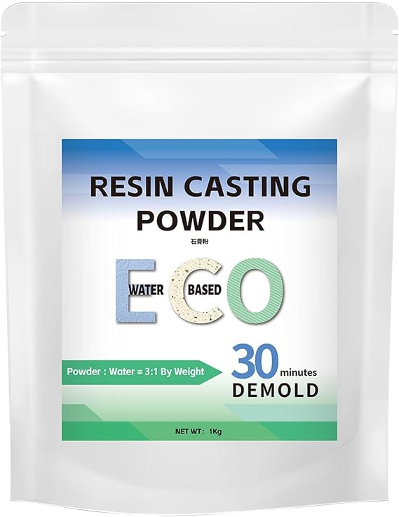Casting Powder For Molds Fast Curing Natural Safe | Fast Cured Resin Plaster for Indoor Jewelry Making, Molding, Sculpture, Art Projects, DIY Crafts, Ornament Crafting,