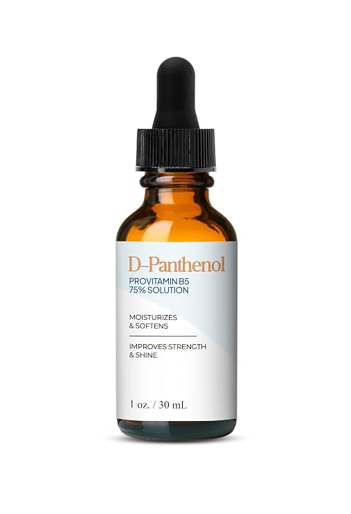 D-Panthenol Liquid 75% Provitamin B5 Solution (1 Oz / 30 mL) Provitamin B5 (D-Panthenol) 75% Solution for Skin, Hair, and Cosmetic Formulations, Moisturizing Ingredient by Talsen Chemicals
