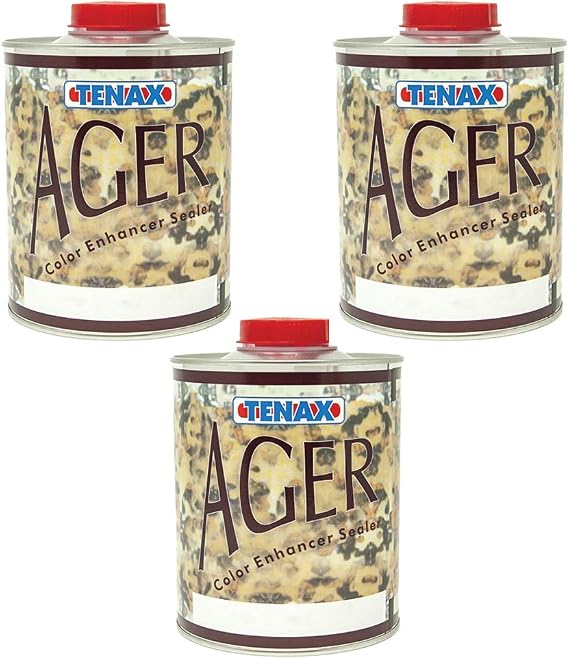 Tenax AGER Color Enhancing Granite Sealer, Marble Sealer, Stone Sealer - 1 Quart (Pack of 3)