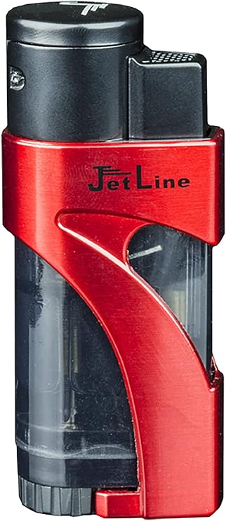 Jetline Phantom Single Jet Flame Cigar Lighter - Pearlized Red