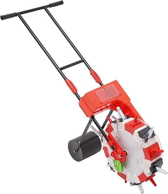 Manual Seeder Hand-Push Garden Seeder, 6 Nozzles Planter Roller Seeding, Multi-Function Precision Garden Seeder, Planter Seeder for Maize, Soybean, Peanut, Mung Bean, Cotton