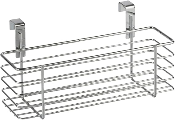 WENKO Corbeille a suspendre Epices, Metal chrome, 24 x 11.5 x 10 cm, Chrome