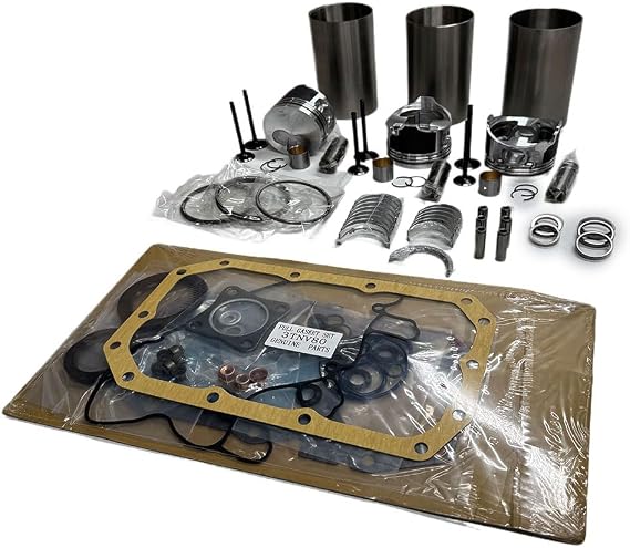 3TNV80 Overhaul Rebuild Kit for Yanmar Engine 3TNV80 3TNV80F (Bearings Size +0.5MM)
