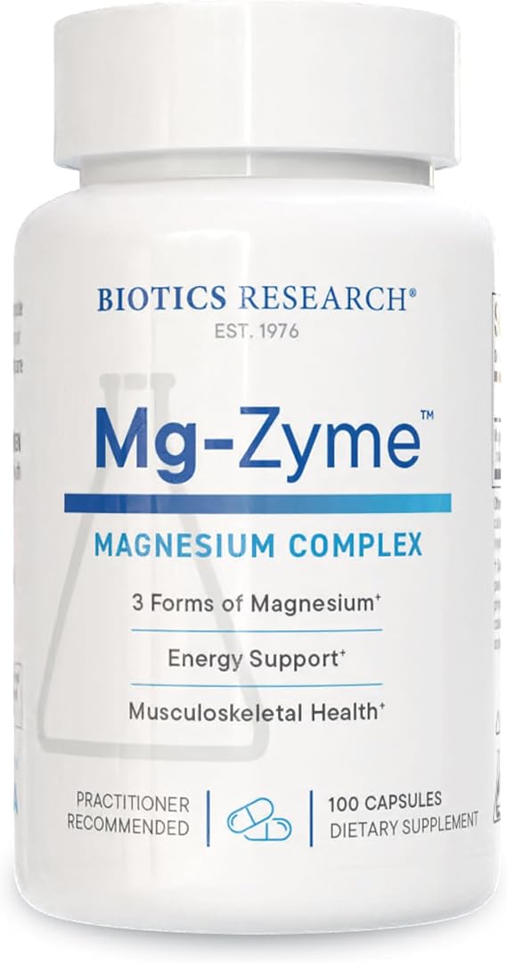BIOTICS RESEARCH Mg-ZymeTM Triple Magnesium Complex 100 mg - 100 Capsules