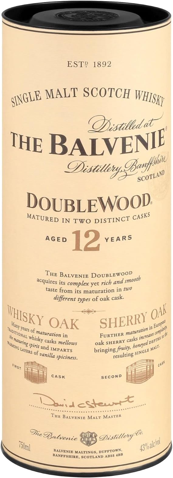 Balvenie Doublewood 12 Year Single Malt Scotch - 750ml