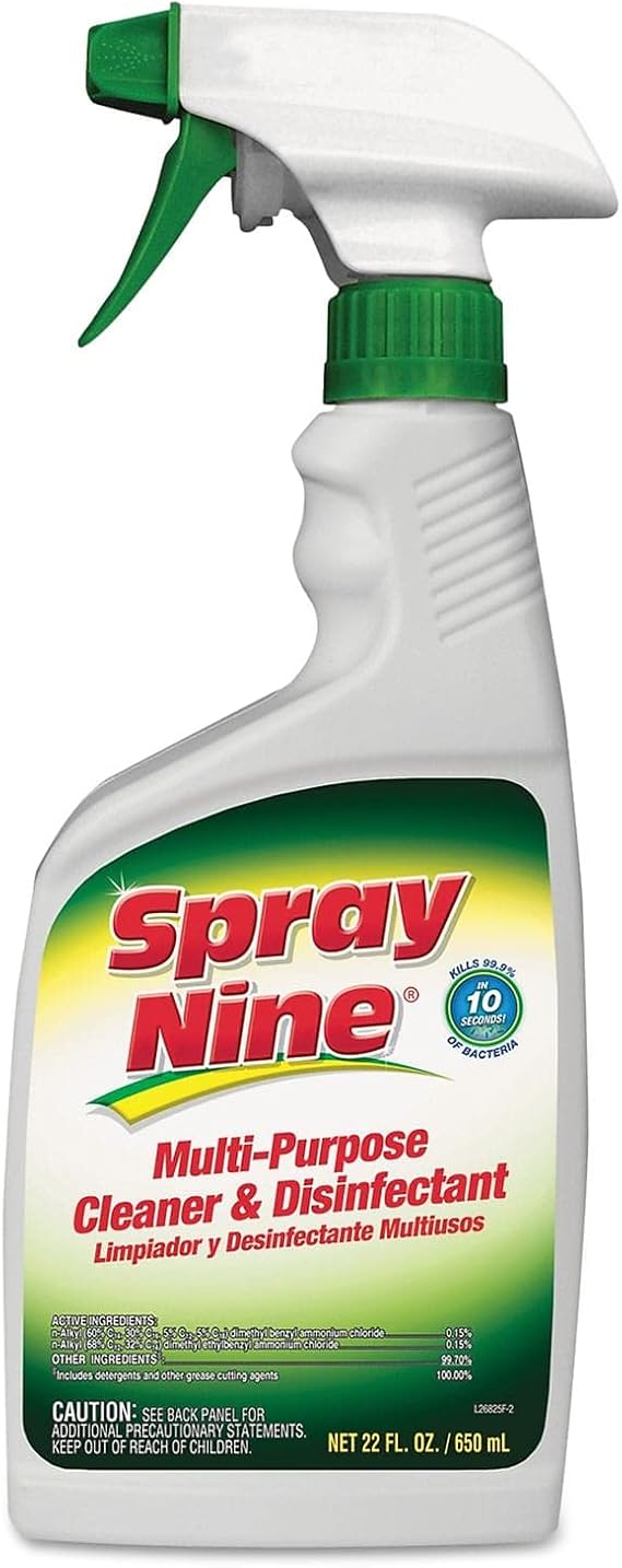 Spray Nine 26825 Heavy Duty Cleaner/Degreaser, 22 oz, 12 Spray Bottles/Carton