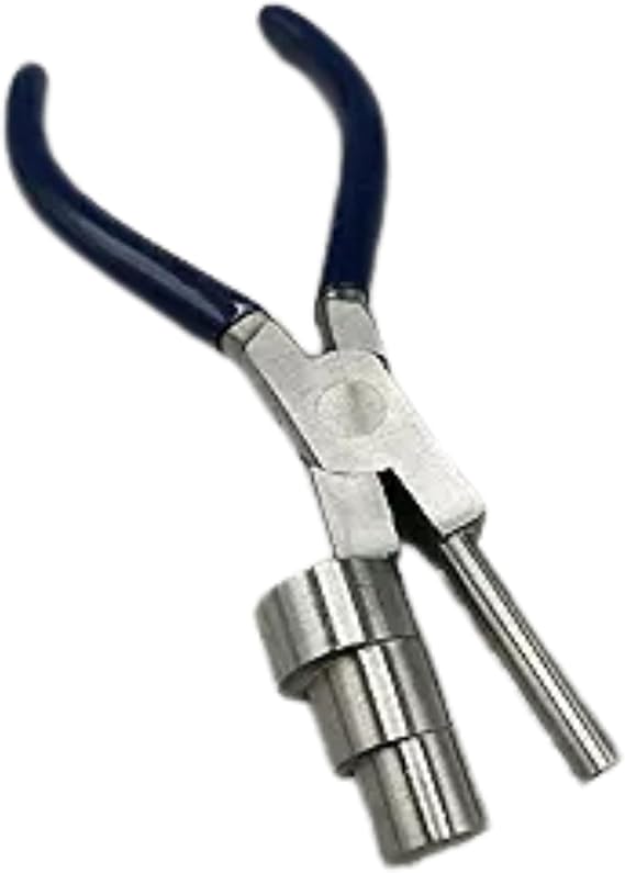 Wrap and Tap Stepped Plier Jewelry Making Tool for Wire Wrapping, Jump Rings & Loops Stainless Steel Stepped with Comfort Grip Handle, Perfect for Wire Work, Beading & Craft Projects