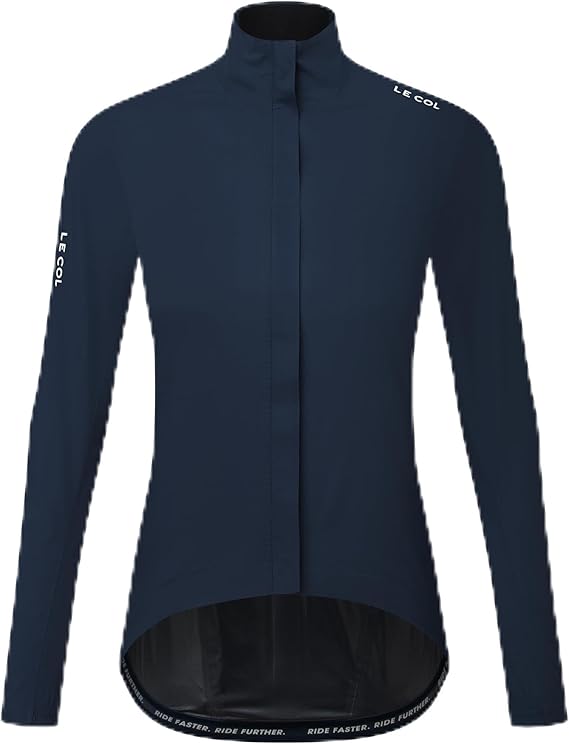 LE COL Women's Pro Lightweight Rain Jacket | Long Sleeve Cycling Coat | Waterproof, Wind Resistance, Packable(US, Reg, S-XL)