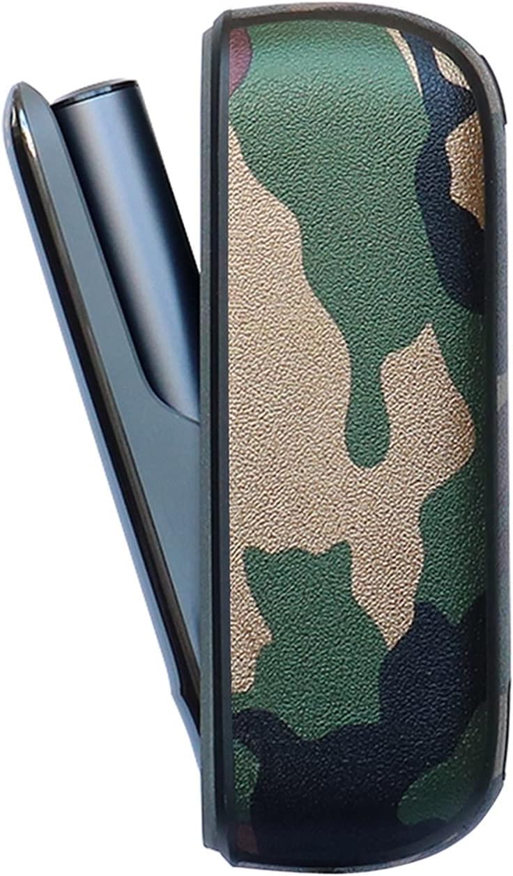 ARSMI Camouflage Leather Case Iluma Cover Holder Pouch Protective Accessories Compatible with IQOS Compatible with Iluma CDDVD Playback Package Color : Green