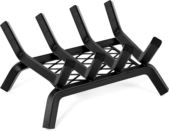 INNO STAGE 14 Inch Fireplace Grate with Ember Retainer