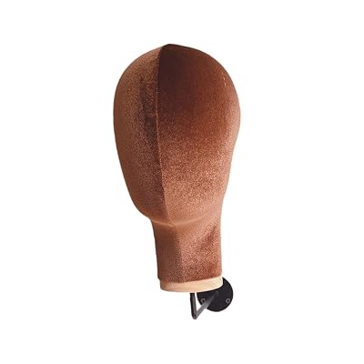 Mannequin Head Wall Mount Wig Stand Wall Hat Rack Sturdy Fashion Lightweight Hat Display Stand Wig Holder for Shopping Mall, Brown