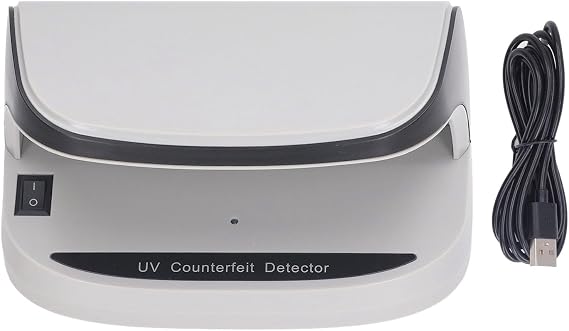 Money Detector Counterfeit Bill Money Detector, Portable Currency Detector Automatic On Off Multi Currency Bill Money Counterfeit Detector Money Checker for Store Counter