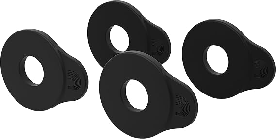 D'Addario Flex Lock Strap Blocks, Locking Strap Solution, Set of 4, Black