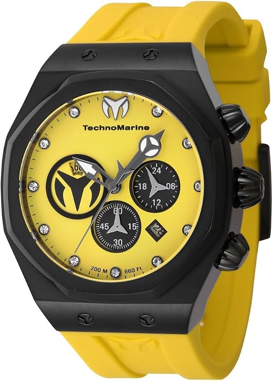 TechnoMarine Reef Sun Chronograph Date GMT Quartz Crystal Mens Watch TM-523002, Modern, Modern, Modern