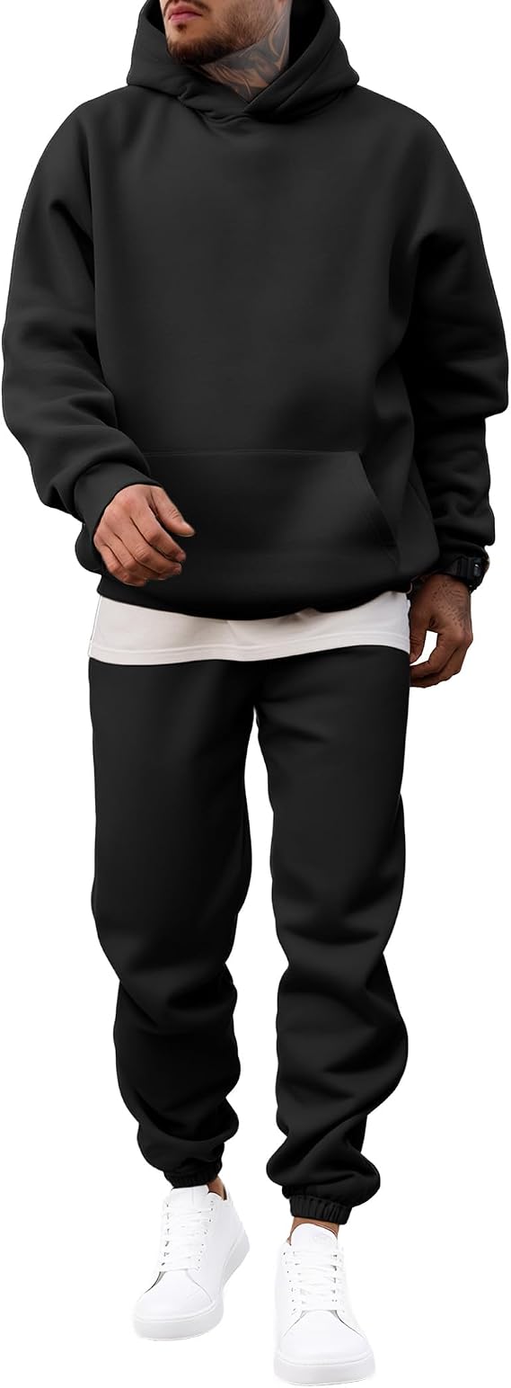 JMIERR Mens Sweatsuit 2 Piece Hoodie Tracksuit Jogger Set