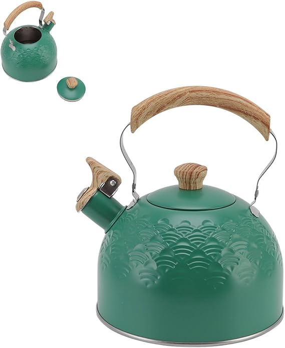 2.5L Whistling Tea Kettle for Stove Top, Stainless Steel Whistling Tea Kettle Stovetop for Home Kitchen Tea Kettles Stovetop