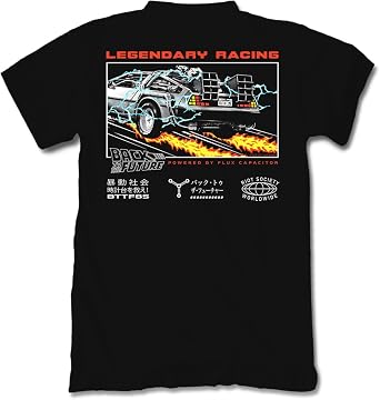Riot Society Back to The Future Legendary Racing Mens T-Shirt - Black, X-Large