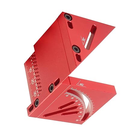 3D Multi-Angle Measuring Ruler, Igaging Square - Aluminum Alloy Multi-Purpose Carpenter's Triangle Square, Layout Tool for Woodworking, Engineering & DIY Projects