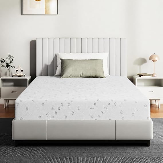 Twin Mattress 10 Inch, Gel Cooling Memory Foam Twin Size Mattress in a Box Medium Firm Feel, CertiPUR-US, Made in USA