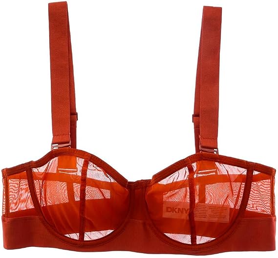 DKNY Women's Sheers Convertible Strapless Bra, Copper, 38D