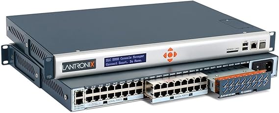 Lantronix SLC 8000 Advanced Console Manager - Secure Out-of-Band Management - Modular 8-48 Serial Ports (RJ45/USB) - Dual GbE - AC/DC Power - SLC80162201S
