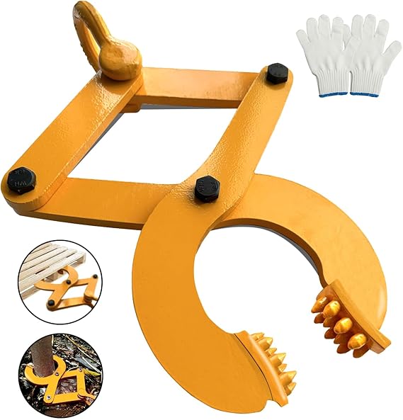 2250lbs Pallet Puller Clamp Heavy Duty Steel Single Scissor for Pulling Pallets, Woods, Trees, 5.5 Inches Bigger Jaw Opening Pallet Grabber